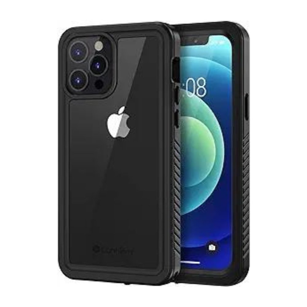 NEW Lanhiem iPhone 12 Pro Case Waterproof Dustproof Case+Screen Protector BLACK - Picture 10 of 11